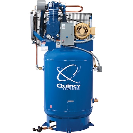 Quincy Compressor Lubrictd-w/MgStrt, Aftrclr, AutoDrn, 2103D12VCB23M 4103D12VCB23M